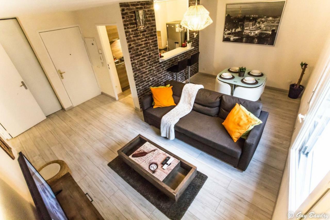 Chic Apart With Bar In Paris Saint-Denis  Bagian luar foto